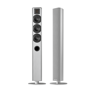 Piega: ACE 50 TX en RX Actieve Vloerstaande Speaker - 2 stuks - Zilver