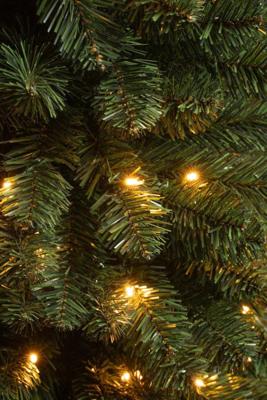 Kunstkerstboom Charlton pilar groen H155 x dia. 48 cm met 90 LED warm wit Black Box - Black box