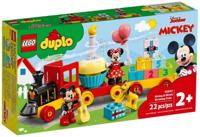 LEGO DUPLO 10941 Mickey en Minnie verjaardagstrein, speelgoedtrein voor baby's met cake en ballonnen - thumbnail