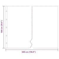 VidaXL Worteldoek zwart 1 x 5 m polyetheen - thumbnail