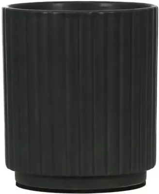 Opti-flor bloempot Molise aquo 12cm black Opti-flor bloempot Molise aquo 12cm black