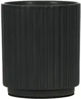 Opti-flor bloempot Molise aquo 12cm black - thumbnail