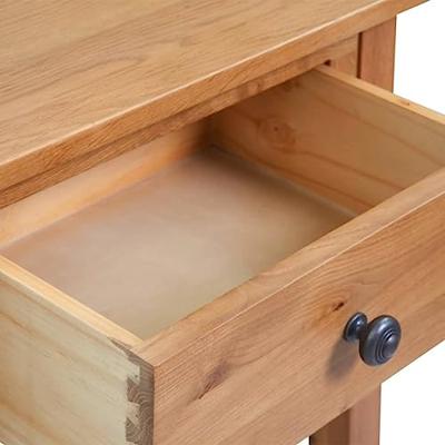 VidaXL Wandtafel 50x32x75 cm massief eikenhout