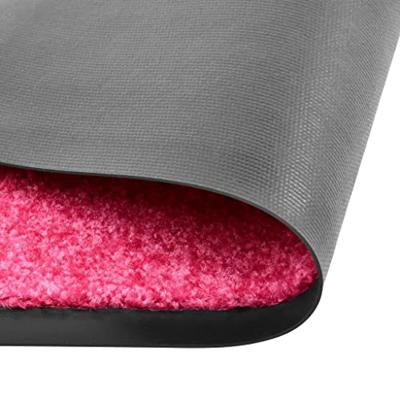 Deurmat wasbaar 90x120 cm roze