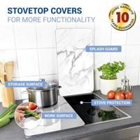 Wenko 2 fornuisafdekplaten (Marmer) - thumbnail