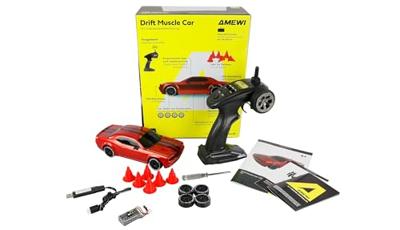 Amewi 1:20 RC modelauto voor beginners Elektro Straatmodel Muscle Car Onroad/Drift Rood 4WD RTR 2,4 GHz Met lichteffect, Incl. accu en laadkabel Amewi 1:20 RC modelauto voor beginners Elektro Straatmodel Muscle Car Onroad/Drift Rood 4WD RTR 2,4 GHz Met lichteffect, Incl. accu en laadkabel