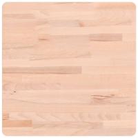 Tafelblad vierkant 50x50x2,5 cm massief beukenhout - thumbnail