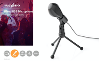 Nedis Microfoon |Bedraad | 1x USB | 1 stuks - MICTU100BK MICTU100BK - thumbnail