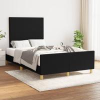 Bedframe zonder matras 120x190 cm stof zwart - thumbnail