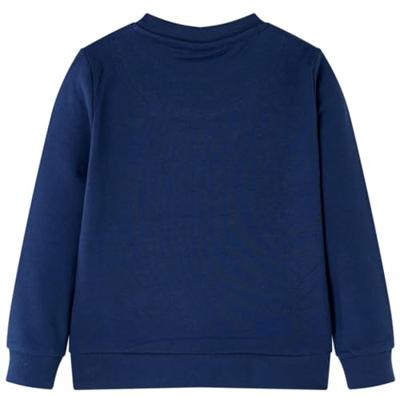 Kindertrui met eekhoorns van pailletten 104 marineblauw