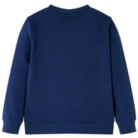 Kindertrui met eekhoorns van pailletten 104 marineblauw - thumbnail
