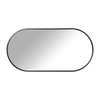 Spiegel Basix ovaal - zwart - 50x100 cm - thumbnail