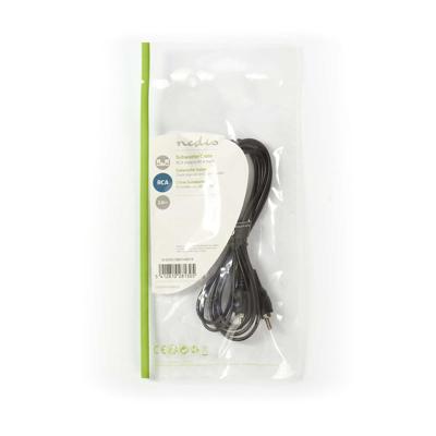 Subwooferkabel | RCA Male - RCA Male | 2,0 m | Zwart