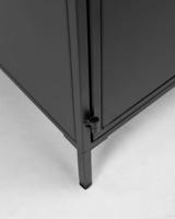 Kave Home Dressoir 'Shantay' Zwart metaal, 160cm - thumbnail