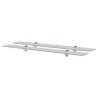 VidaXL Schappen zwevend 2 st 80x20 cm 8 mm glas - thumbnail