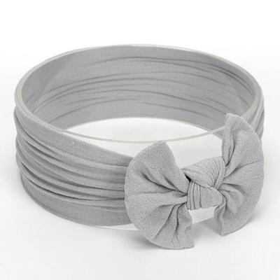 Schattig bowknot zuigeling baby meisje Hairband Headwear hoofdbanden (Gray # 15)