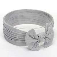 Schattig bowknot zuigeling baby meisje Hairband Headwear hoofdbanden (Gray # 15) - thumbnail