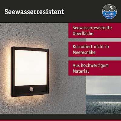 Paulmann Lamina PIR 94665 LED-buitenlamp met bewegingsmelder (wand) LED 15 W Zwart Paulmann Lamina PIR 94665 LED-buitenlamp met bewegingsmelder (wand) LED 15 W Zwart