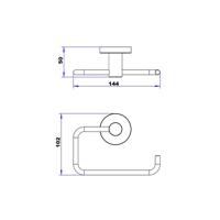 Toiletrolhouder Plieger Vigo Z. Klep Chroom - thumbnail