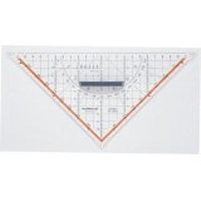Rumold Geodriehoek 1058 Transparant Lengte schijne zijde: 32.5 cm