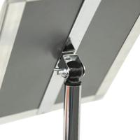 Europel info vloerstandaard Economy, lijst 25 mm, A3, zilver - thumbnail