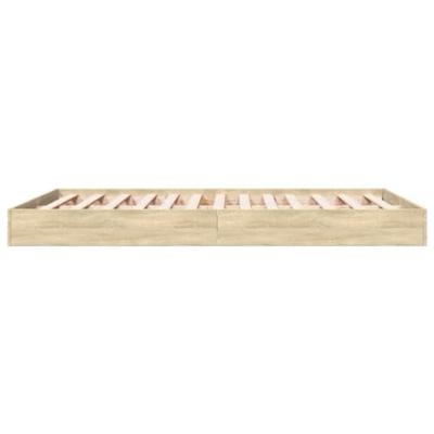 Bedframe zonder matras hout sonoma eikenkleurig 140x200 cm