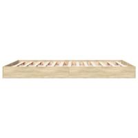 Bedframe zonder matras hout sonoma eikenkleurig 140x200 cm - thumbnail