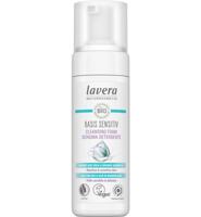 Lavera Basis Sensitive cleansing foam 150 Milliliter - thumbnail
