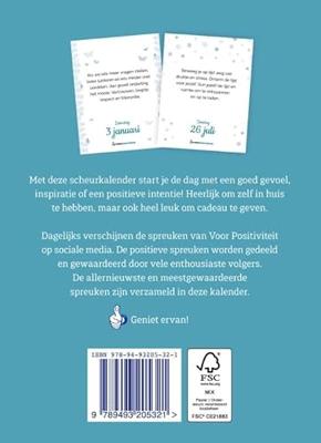 Scheurkalender positieve spreuken 2026