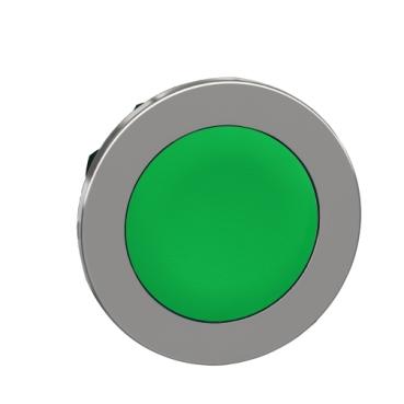 Schneider Electric ZB4FA3 ZB4FA3 Plat, Terugstelbaar (Ø) 30.5 mm Zonder markering Chroom, Groen 1 stuk(s)