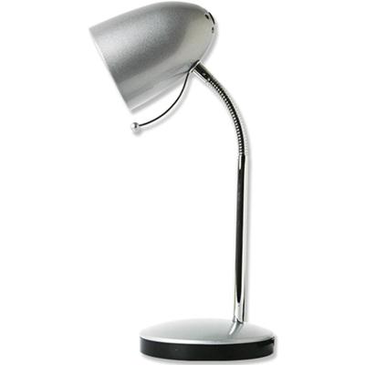 Flexibele LED Bureaulamp E27 | Verstelbare Zilveren Arm