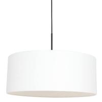 Steinhauer Hanglamp Sparkled light 8154 zwart witte kap - thumbnail