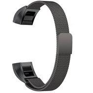 FitBit Alta HR - Milanese bandje - Maat: Large - Zwart - thumbnail