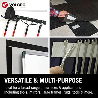 VELCRO® VEL-EC60242 Klittenband Om vast te plakken Haak- en lusdeel, Extra sterk (l x b) 1000 mm x 50 mm Wit 1 m