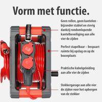 Brennenstuhl Professional Bouwplaats kabelhaspel met Powerblock | KC 3210 5 | IP44 | 33+5m | H07BQ-F3G2.5 - 9212380210 - thumbnail