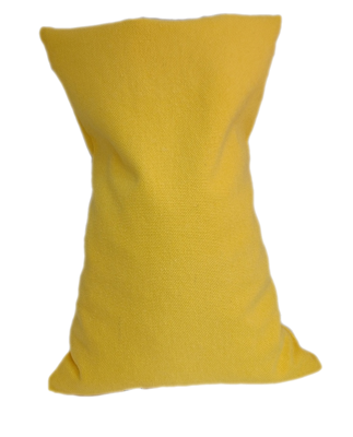 Ecologisch Kersenpitkussen-hoes - losse wasbare kussensloop voor kersenpitkussen 20x30 (Kleur: Geel)