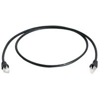 Telegärtner 100008648 RJ45 Netwerkkabel, patchkabel CAT 6A S/FTP 5.00 m Zwart Vlambestendig, Snagless, Pair afscherming, Afgeschermd (dubbel), Halogeenvrij, UL - thumbnail