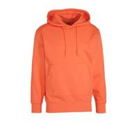 SELECTED HOMME hoodie Jackson van biologisch katoen oranje - thumbnail