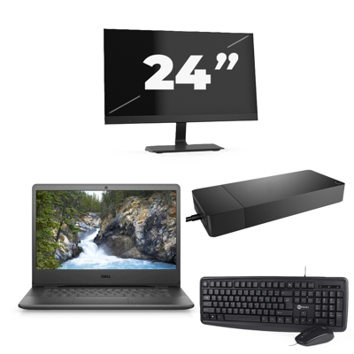 Dell Vostro 3400 - Intel Core i5-11e Generatie - 14 inch - 8GB RAM - 256GB SSD - Windows 11 Home + 1x 24 inch Monitor Dell Vostro 3400 - Intel Core i5-11e Generatie - 14 inch - 8GB RAM - 256GB SSD - Windows 11 Home + 1x 24 inch Monitor