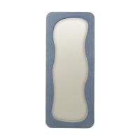 Passpiegel wave teddy - blauw - 168x70 cm - thumbnail