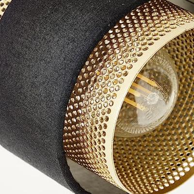 Brilliant 2-lichts plafondlampGrove zwart met goud - 99301/86