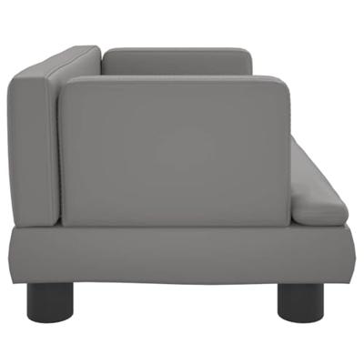 VidaXL Hondenmand 60x40x30 cm kunstleer grijs