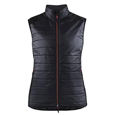 Blåkläder Dames bodywarmer gevoerd 38642030 | Zwart/Rood | Maat S - 7330509818602