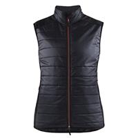 Blåkläder Dames bodywarmer gevoerd 38642030 | Zwart/Rood | Maat S - 7330509818602 - thumbnail