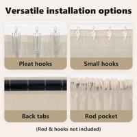 Voile Gordijn met gordijnen 2 pcs Zand 225 x 140 cm Polyester - thumbnail