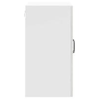 Keukenbovenkast met glazen deur Lucca bewerkt hout betongrijs - thumbnail