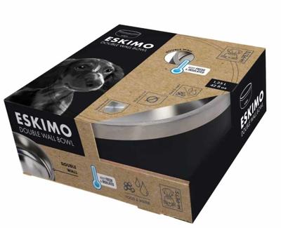 ESKIMO Dubbelwandige Kom 1,25 L - Mpets - Zwart