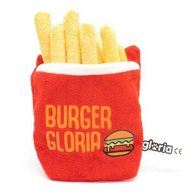 Knuffel voor honden Gloria Rood Polyester Polypropyleen Friet
