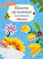 Deltas Kleuren op nummer volwassenen bloemen - thumbnail