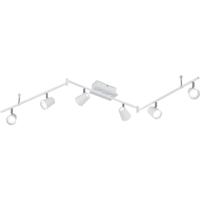 LED Plafondspot - Trion Narca - 36W - Warm Wit 3000K - 6-lichts - Rechthoek - Mat Wit - Aluminium - thumbnail